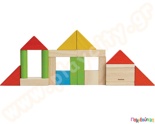 Οικοδομικό υλικό 40 κομμάτια 3,5 εκ. Plan Toys