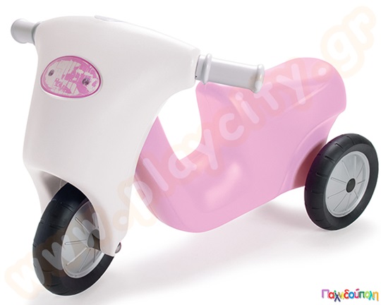 Τρίκυκλη μοτοσυκλέτα ροζ, της Dantoy, ιδανική για κορίτσια. Ποδοκίνητο παιδικό όχημα με ρόδες από πραγματικό λάστιχο.