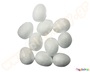 Σετ 6 τεμαχίων, αυγά από φελιζόλ 6 εκατοστών λευκού χρώματος, έτοιμα να χρωματιστούν και να διακοσμηθούν!