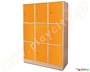Ντουλάπα 9 θέσεων, σε πορτοκαλί χρώμα, στιβαρή κατασκευή για σκληρή χρήση, ιδανική για νηπιαγωγεία!