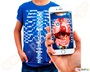 Μπλουζάκι εικονικής πραγματικότητας, το οποίο χρησιμοποιώντας την εφαρμογή του στο κινητό απεικονίζει στο κινητό την ανατομία του ανθρώπινου σώματος.