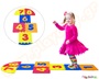 Αφρώδες πλάκες eva, πολύχρωμες με νούμερα πάνω ιδανικές για να παίξουν κουτσό τα παιδιά.