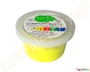 Θεραπευτική πλαστελίνη εργοθεραπείας, σε πλαστικό βάζο 85 γραμμαρίων, μαλακής αντίστασης, με κίτρινο χρώμα.