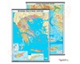 Χάρτες δύο όψεων Ελλάδας πολιτικοί και γεωφυσικοί