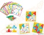 Σετ παζλ με 32 τεμάχια που περιλαμβάνει κομμάτια παζλ σε σχήμα Τ, σε 4 διαφορετικά χρώματα και κάρτες παιχνιδιού.