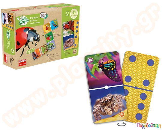 Εκπαιδευτικό παιχνίδι με μεγάλες κάρτες για να γνωρίσουν τα παιδιά τα έντομα, κατάλληλο και για ειδική αγωγή.