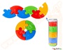 Σετ 72 τεμαχίων παιδικά τουβλάκια με κυκλικό σχήμα σε 4 διαφορετικά χρώματα.