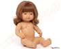 Παιδική πλαστική κούκλα μωρού, κοριτσάκι λευκό με κόκκινα μαλλιά, ύψος κούκλας 38 εκατοστά, από την Miniland.