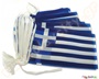 Ελληνική σημαία γιρλάντα με μήκος 6 μέτρα, ιδανική για διακόσμηση αίθουσας εορτών.