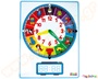 Γιγάντιο αναλογικό ρολόι με ζωάκια που μαθαίνει παράλληλα στα παιδιά να διαβάζουν την ώρα.