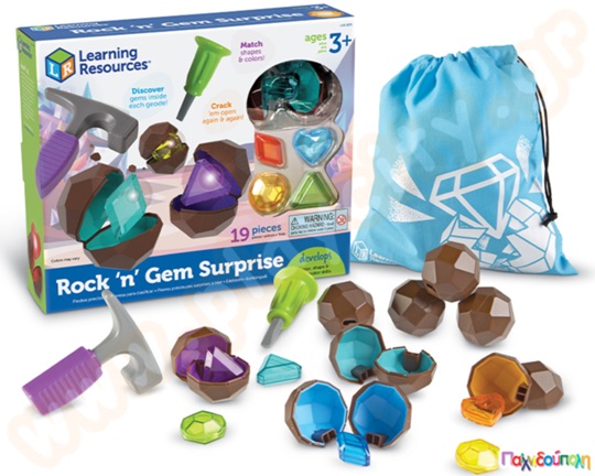 Εκπαιδευτικό παιχνίδι STEM Εξόρυξη διαμαντιών και βράχων Rockin Gem Surprise