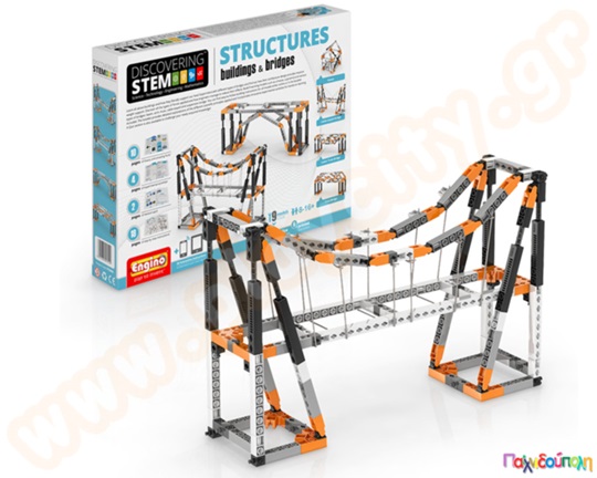 Παιχνίδι Κατασκευών Discovering STEM Κτίρια και Γέφυρες με 9 μοντέλα.