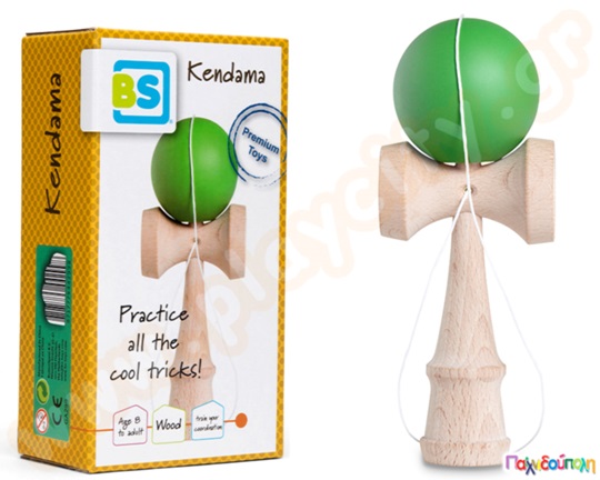 Εκπαιδευτικό παιχνίδι κεντάμα με ξύλινη λαβή σε σχήμα σφυριού και μία μπάλα που συνδέονται με ένα κορδόνι