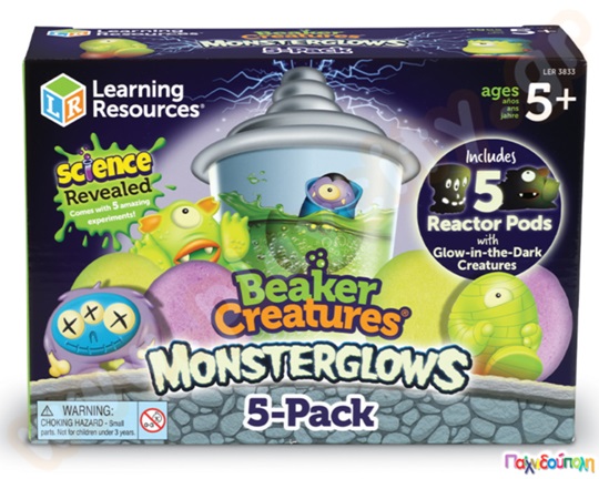 Εκπαιδευτικό παιχνίδι STEM Τερατάκια πειραμάτων Monsterglows - Beaker Creatures